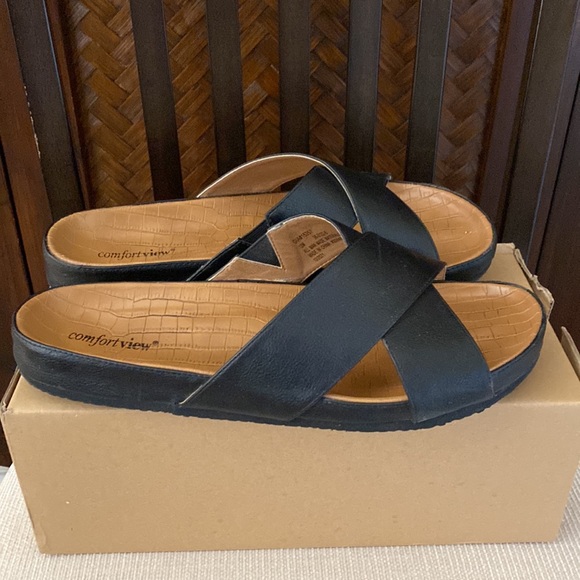 COMFORTVIEW - Gia Sandal Black 12M - Picture 3 of 7